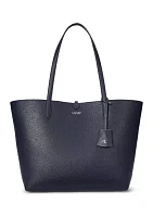 Faux-Leather Print Reversible Tote