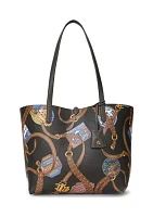 Faux Leather Large Reversible Tote Bag