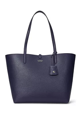 Faux-Leather Print Reversible Tote