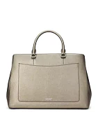 Crosshatch Leather Large Hanna Satchel