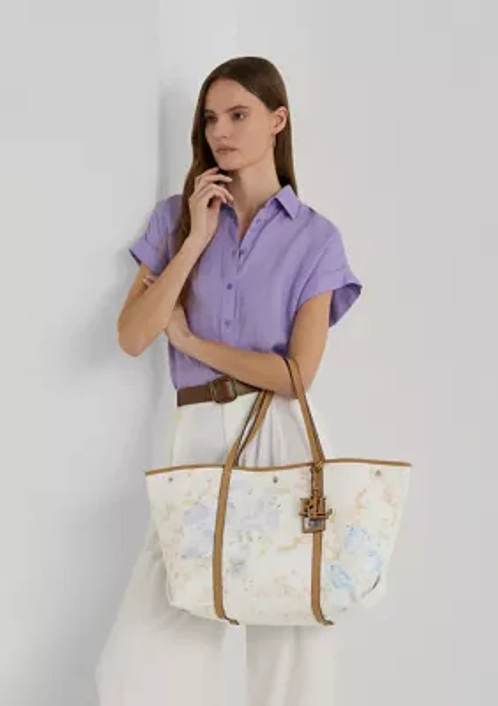 Floral Canvas Large Emerie Tote