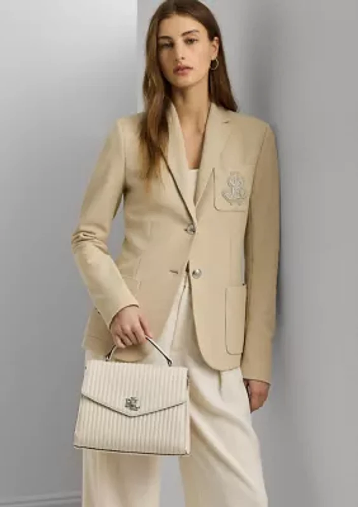 Quilted Leather Medium Farrah Satchel