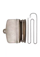 Metallic Leather Medium Adair Crossbody