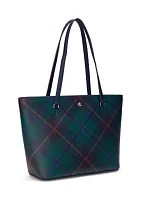 Plaid Medium Karly Tote Bag