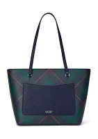 Plaid Medium Karly Tote Bag