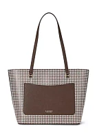 Houndstooth Medium Karly Tote Bag