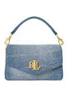 Washed Denim Small Tayler Crossbody Bag