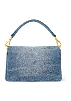 Washed Denim Small Tayler Crossbody Bag