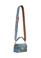 Washed Denim Small Tayler Crossbody Bag