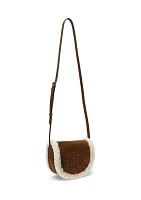 Shearling-Trim Medium Witley Crossbody