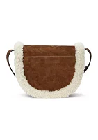 Shearling-Trim Medium Witley Crossbody