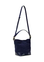 Canvas-Leather Medium Witley Bucket Bag