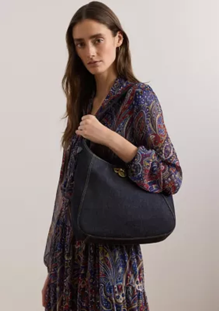 Denim Large Tanner Shoulder Bag