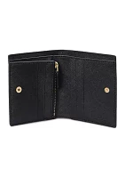 Crosshatch Leather Compact Wallet