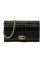 Crocodile Embossed Medium Adair Crossbody