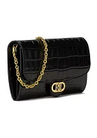 Crocodile Embossed Medium Adair Crossbody