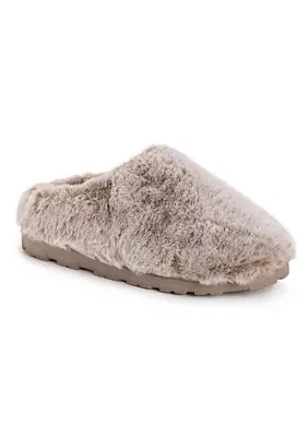 Tipped Faux Fur Clogs