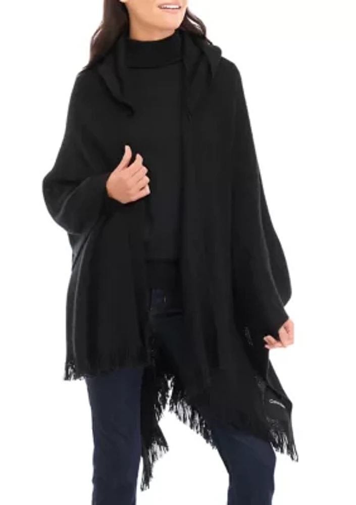 Women's Super Soft Hooded Shawl