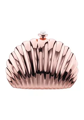 Shell Metallic Minaudiere