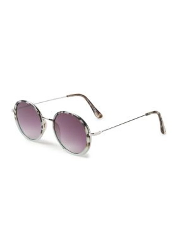 Metal Round Frame Sunglasses