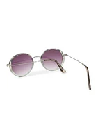 Metal Round Frame Sunglasses