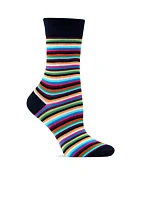 Thin Multi Stripe Trouser Socks