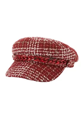 Newsboy Hat with Chain