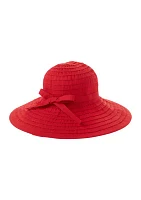 Ribbon Floppy Hat with Self Bow