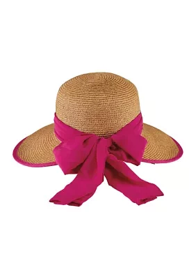 Women's Chiffon Tie Back Face Saver Hat