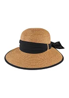 Women's Chiffon Tie Back Face Saver Hat