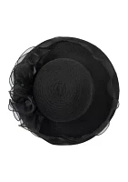 Black Round Crown Braid Hat