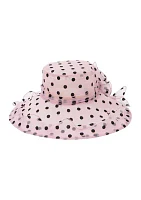 Fushia Stiff Mesh Organza Hat