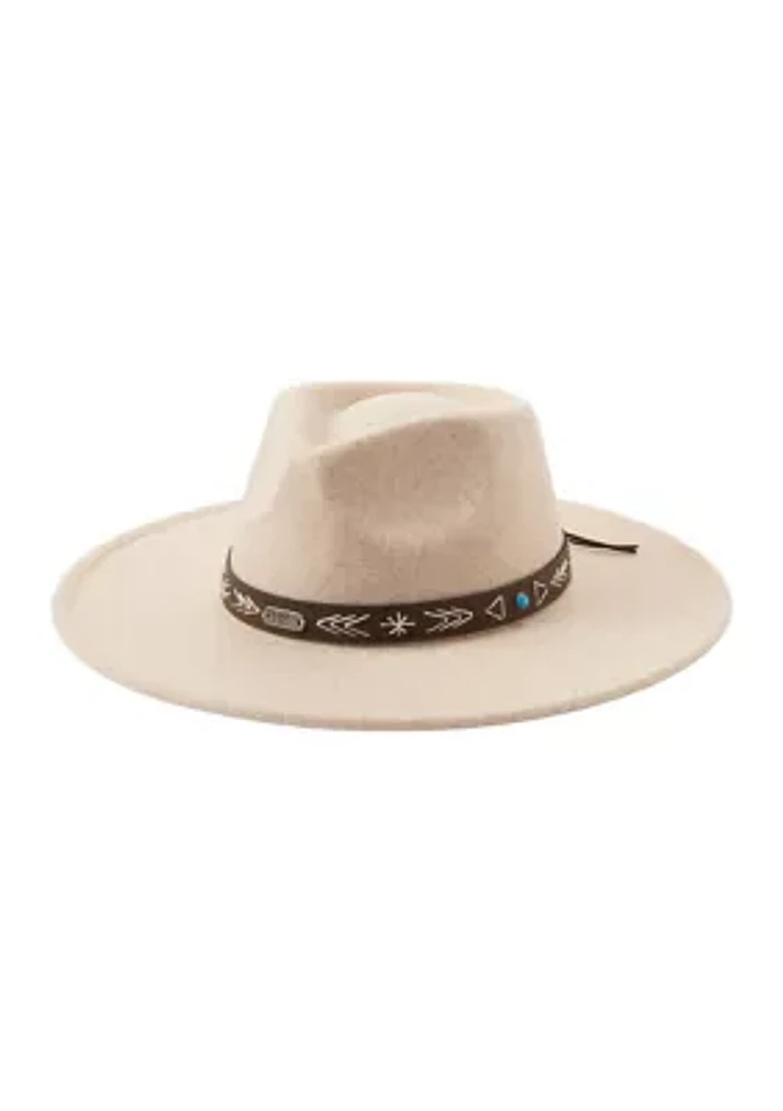 Felt Fedora with Laced Band