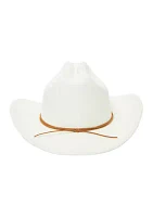 Wool Cowboy Hat with Faux Leather Band