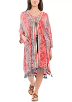 Ruana with Tassels Topper
