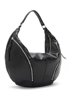 Lexy Crescent Leather Hobo Bag