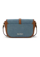 Zena Large Denim Crossbody