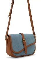 Zena Large Denim Crossbody