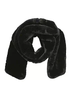 Pull Through Faux Fur Scarf