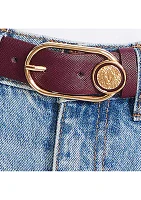 Enamel Lion Head Pant Belt