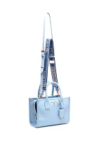 Saffiano Mini Tote with Webbing Strap