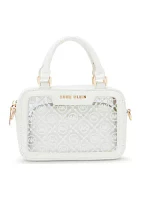 Clear Logo Mini Satchel and Pouch with Crossbody Strap