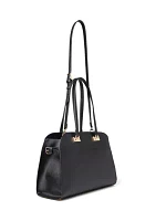 Dome Tote with Detachable Crossbody Strap