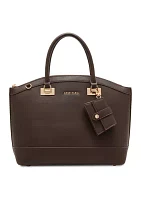 Large Dome Satchel with Detachable Strap