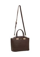 Large Dome Satchel with Detachable Strap