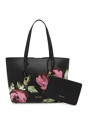 Bonded Floral Tote Bag with Pouch