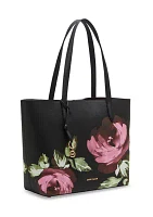 Bonded Floral Tote Bag with Pouch