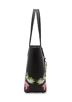 Bonded Floral Tote Bag with Pouch