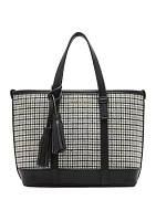 Houndstooth Mini Tote