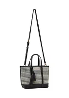 Houndstooth Mini Tote